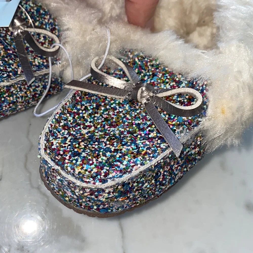 Cat & Jack glitter moccasins